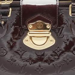 Pre Owned Louis Vuitton Amarante Monogram Vernis Melrose Avenue Bag