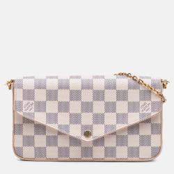 Louis Vuitton White Damier Azur Pochette Felicie