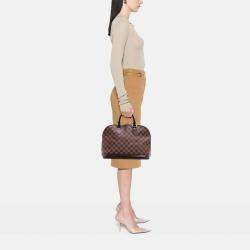 Pre Owned Louis Vuitton Brown Damier Ebene Alma PM