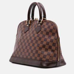 Pre Owned Louis Vuitton Brown Damier Ebene Alma PM