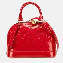 Louis Vuitton Red Monogram Vernis Alma BB