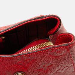 Pre Owned Louis Vuitton Red Monogram Empreinte Montaigne MM