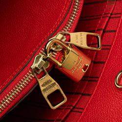 Pre Owned Louis Vuitton Red Monogram Empreinte Montaigne MM