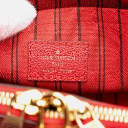 Pre Owned Louis Vuitton Red Monogram Empreinte Montaigne MM