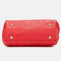 Pre Owned Louis Vuitton Red Monogram Empreinte Montaigne MM