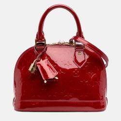 Louis Vuitton Red Monogram Vernis Alma BB