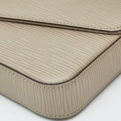 Pre Owned Louis Vuitton Galet Epi Leather Pochette Felicie Bag