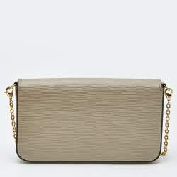 Pre Owned Louis Vuitton Galet Epi Leather Pochette Felicie Bag