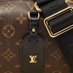 Pre Owned Louis Vuitton Black Monogram Canvas and Leather Petite Malle Souple Bag