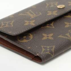 Pre Owned Louis Vuitton Monogram Canvas Porte-Tresor International Wallet