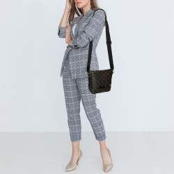 Pre Owned Louis Vuitton Monogram Canvas Macassar Bass PM Bag