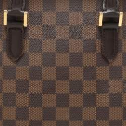 Pre Owned Louis Vuitton Damier Ebene Canvas and Leather Triana Bag