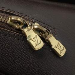 Pre Owned Louis Vuitton Damier Ebene Canvas and Leather Triana Bag