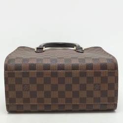 Pre Owned Louis Vuitton Damier Ebene Canvas and Leather Triana Bag