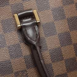 Pre Owned Louis Vuitton Damier Ebene Canvas and Leather Triana Bag