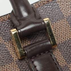 Pre Owned Louis Vuitton Damier Ebene Canvas and Leather Triana Bag