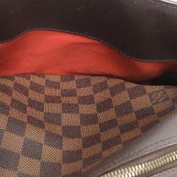 Pre Owned Louis Vuitton Damier Ebene Canvas and Leather Triana Bag