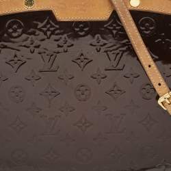 Pre Owned Louis Vuitton Amarante Monogram Vernis Brea GM Bag