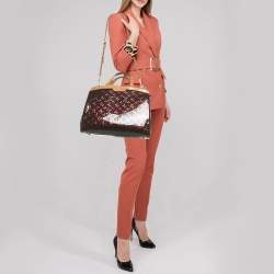 Pre Owned Louis Vuitton Amarante Monogram Vernis Brea GM Bag