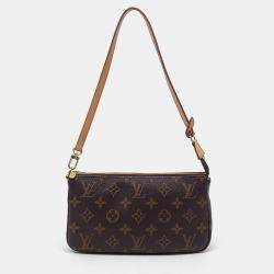 Louis Vuitton Brown Coated Canvas Pochette Accessoires