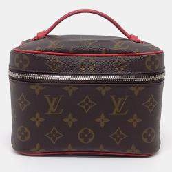 Louis Vuitton Brown Coated Canvas Macassar Nice Mini