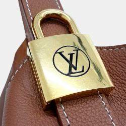 Pre Owned Louis Vuitton Brown Leather Low Key Hobo MM Bag