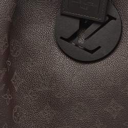 Pre Owned Louis Vuitton Brown Monogram Mahina Leather Carmel Bag