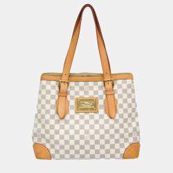 Pre Owned Louis Vuitton Hampstead MM Damier Azur Canvas Shoulder Bag