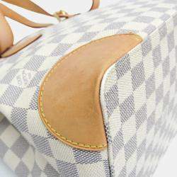 Pre Owned Louis Vuitton Hampstead MM Damier Azur Canvas Shoulder Bag