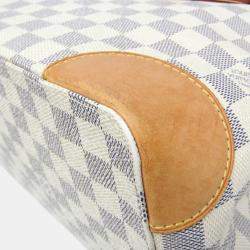 Pre Owned Louis Vuitton Hampstead MM Damier Azur Canvas Shoulder Bag