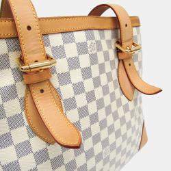 Pre Owned Louis Vuitton Hampstead MM Damier Azur Canvas Shoulder Bag