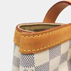 Pre Owned Louis Vuitton Hampstead MM Damier Azur Canvas Shoulder Bag