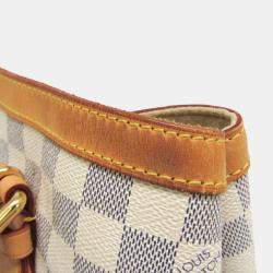 Pre Owned Louis Vuitton Hampstead MM Damier Azur Canvas Shoulder Bag