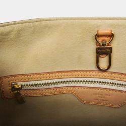 Pre Owned Louis Vuitton Hampstead MM Damier Azur Canvas Shoulder Bag