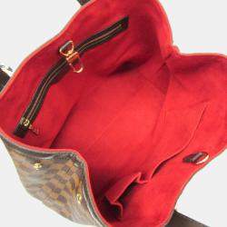 Pre Owned Louis Vuitton Hampstead MM Damier Ebene Canvas Shoulder Bag