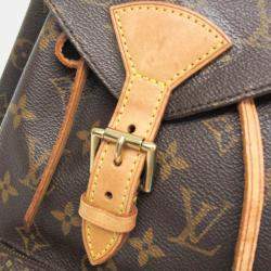 Pre Owned Louis Vuitton Montsouris MM Brown Monogram Canvas Backpack