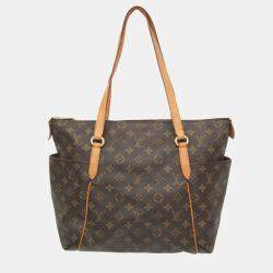 Pre Owned Louis Vuitton Totally MM Brown Monogram Canvas Tote Bag