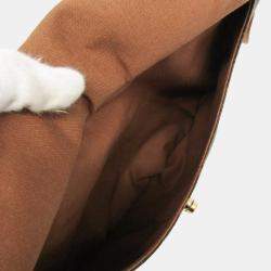 Pre Owned Louis Vuitton Tulam GM Brown Monogram Canvas Shoulder Bag