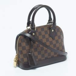 Pre Owned Louis Vuitton Damier Ebene Canvas Alma BB Bag