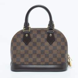 Pre Owned Louis Vuitton Damier Ebene Canvas Alma BB Bag