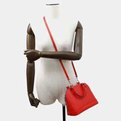 Pre Owned Louis Vuitton Alma BB Coquelicot Epi Leather Satchel Bag