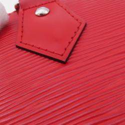 Pre Owned Louis Vuitton Alma BB Coquelicot Epi Leather Satchel Bag