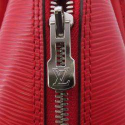 Pre Owned Louis Vuitton Alma BB Coquelicot Epi Leather Satchel Bag