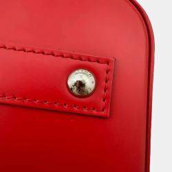 Pre Owned Louis Vuitton Alma BB Coquelicot Epi Leather Satchel Bag