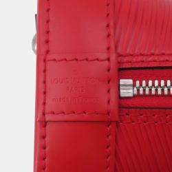 Pre Owned Louis Vuitton Alma BB Coquelicot Epi Leather Satchel Bag