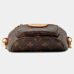 Pre Owned Louis Vuitton Mini Bumbag Brown Monogram Canvas Belt Bag
