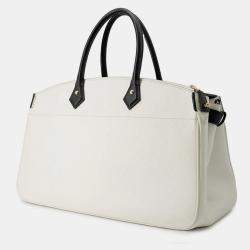 Pre Owned Louis Vuitton All Set White/Blackm57203 Leather Size Mm