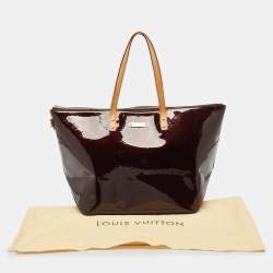 Pre Owned Louis Vuitton Amarante Monogram Vernis Bellevue GM Bag