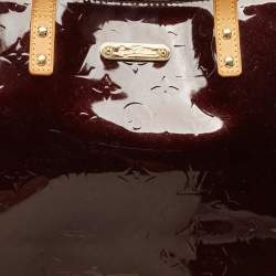 Pre Owned Louis Vuitton Amarante Monogram Vernis Bellevue GM Bag