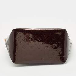 Pre Owned Louis Vuitton Amarante Monogram Vernis Bellevue GM Bag